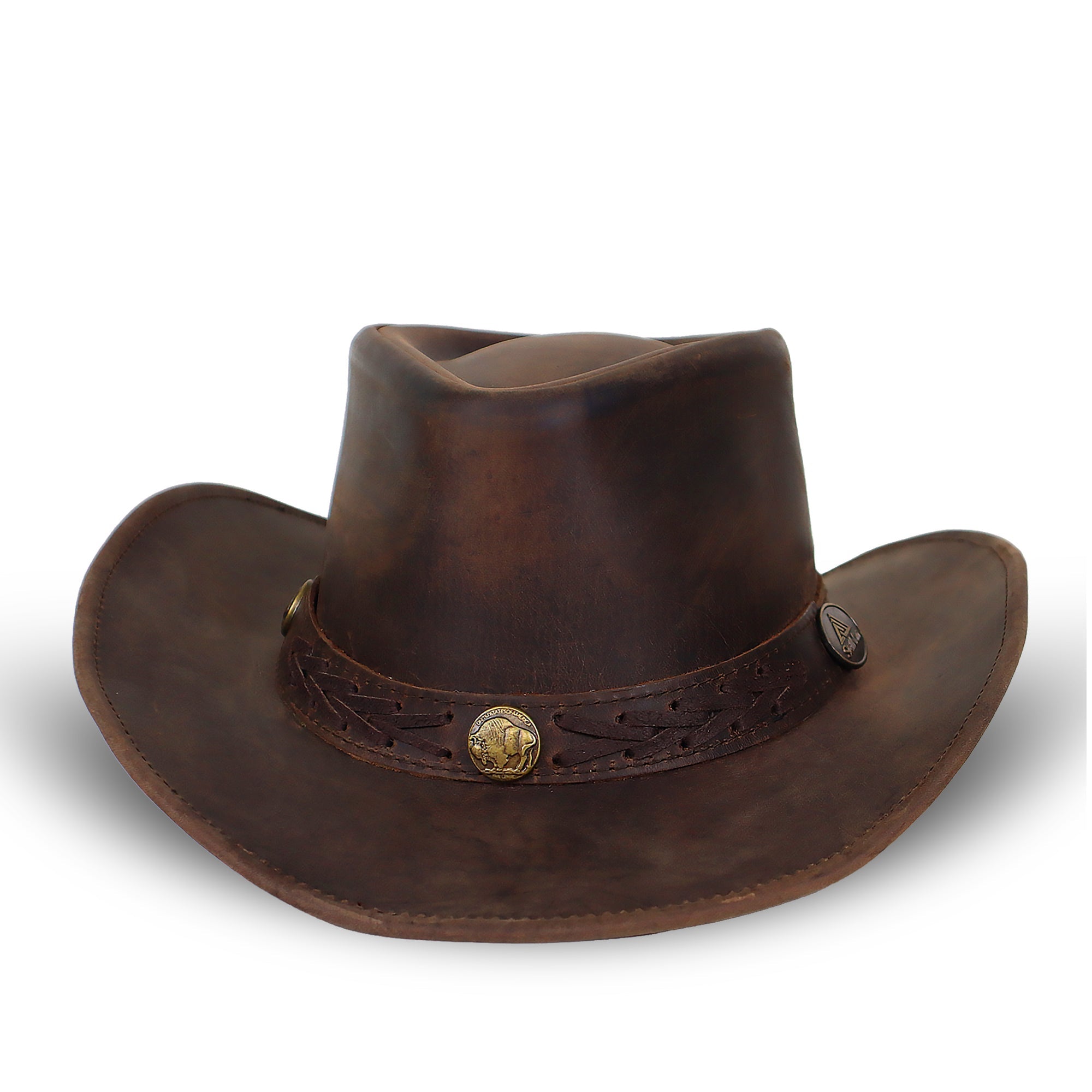 The Copper Ridge – Leather Brim Cowboy Hat