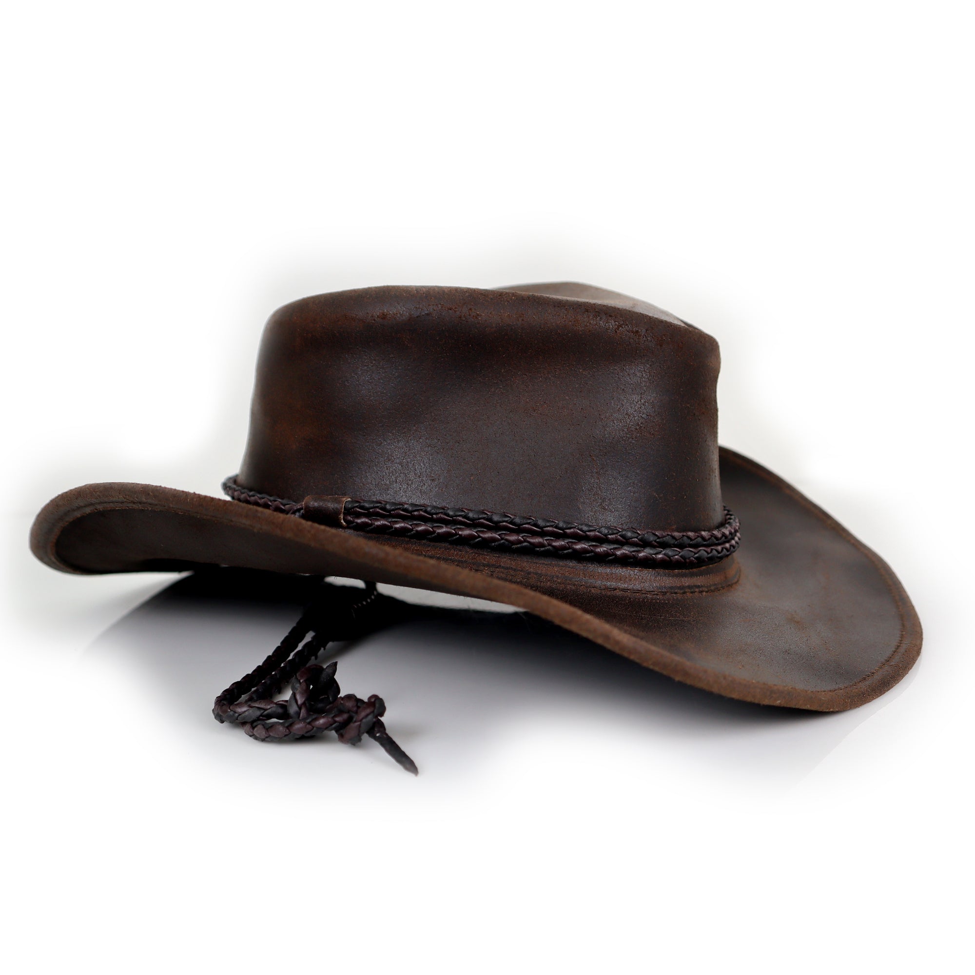 The Weston – Dark Brown Leather Cowboy Hat