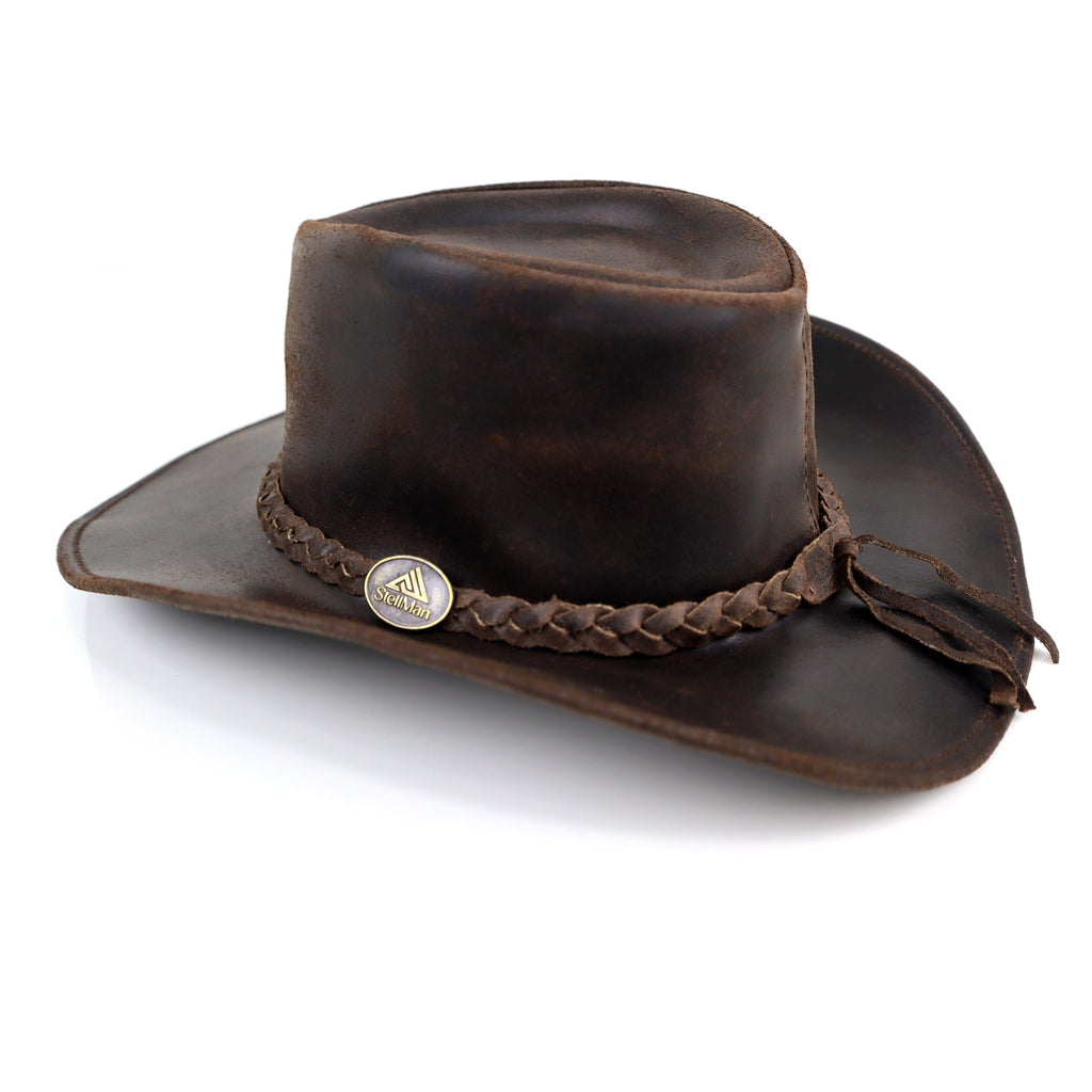 The Sawyer – Distressed Leather Cowboy Hat