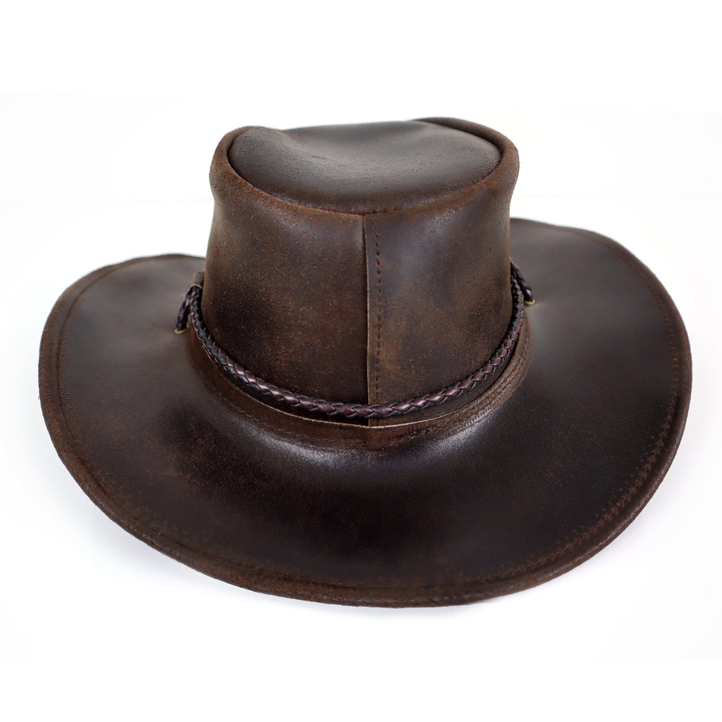 The Weston – Dark Brown Leather Cowboy Hat