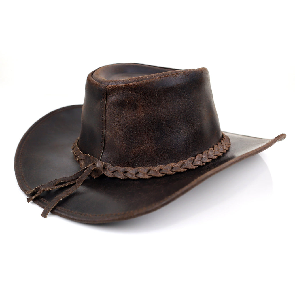 The Sawyer – Distressed Leather Cowboy Hat