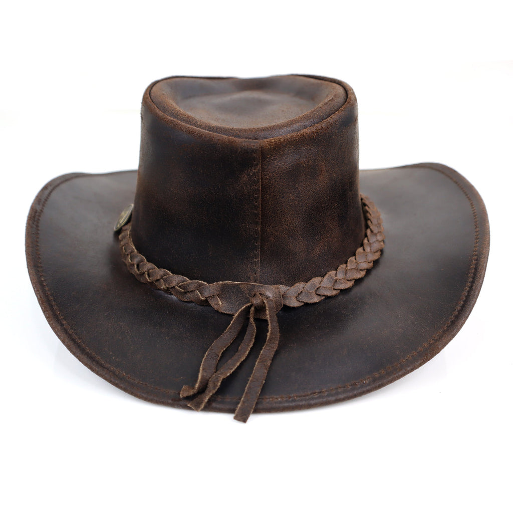 The Sawyer – Distressed Leather Cowboy Hat