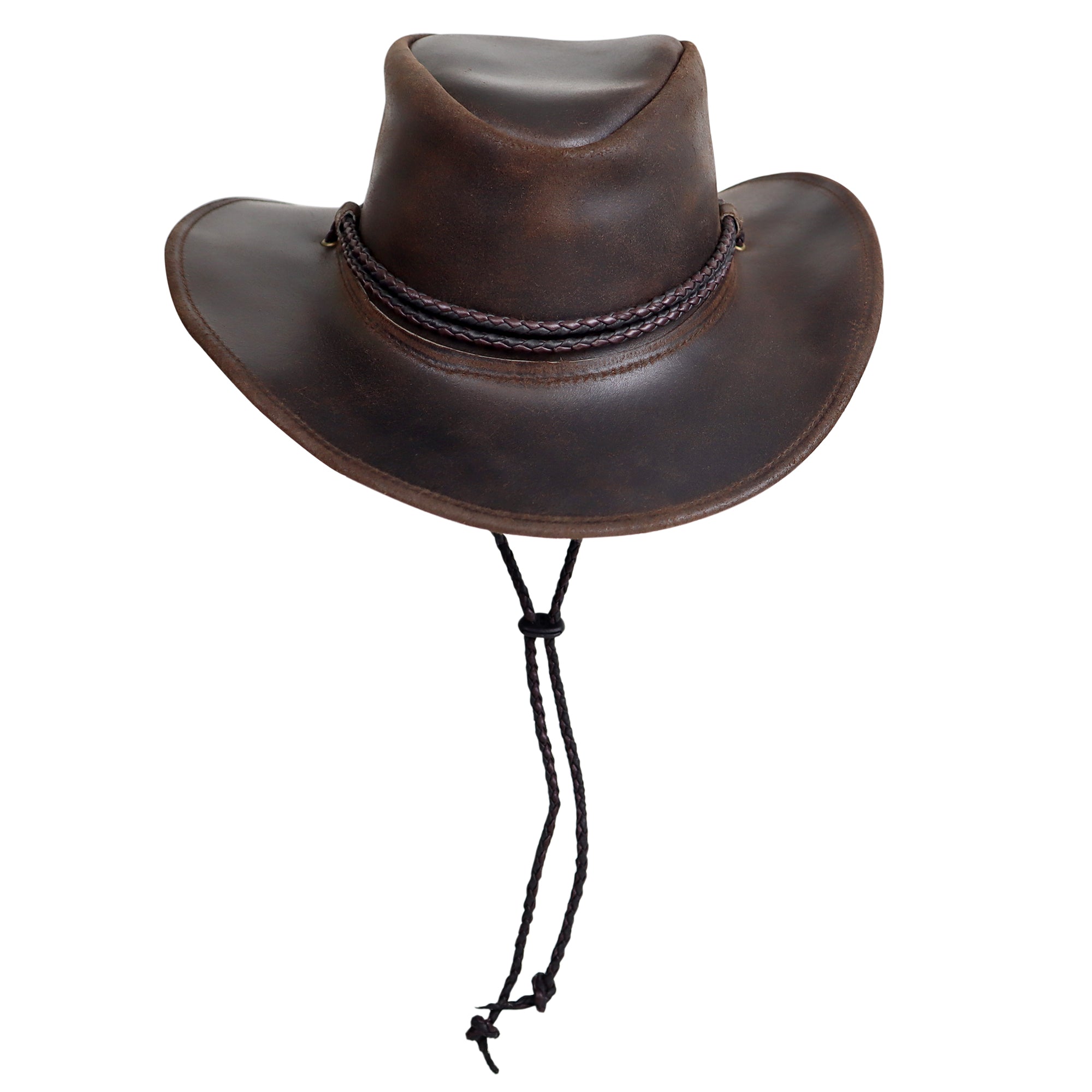 The Weston – Dark Brown Leather Cowboy Hat