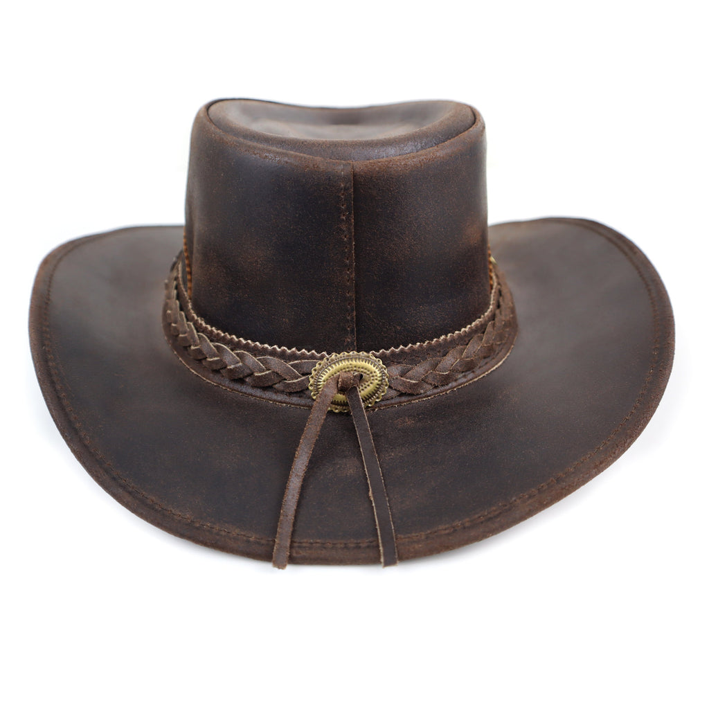 The Cimarron – Studded Leather Cowboy Hat