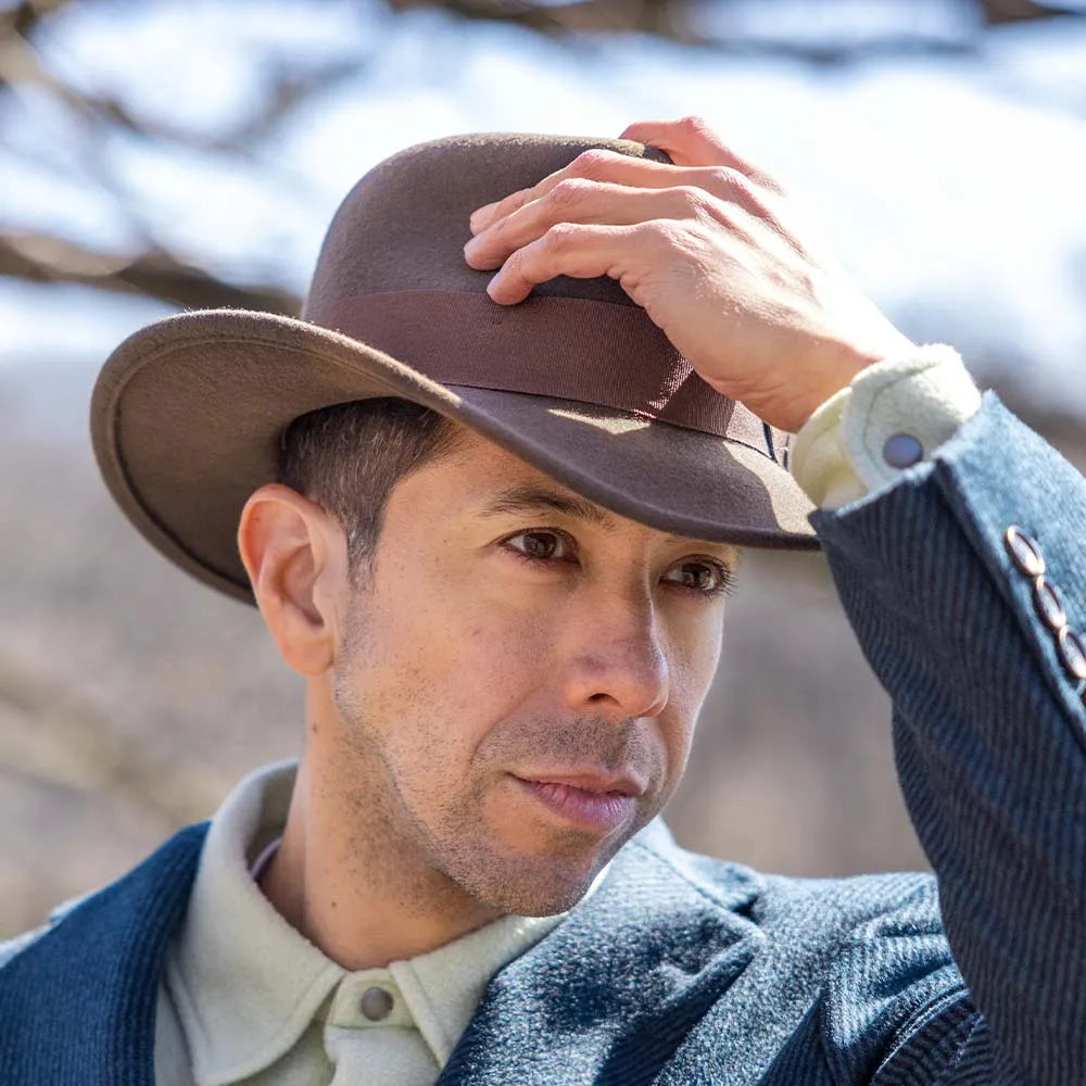 The Wyoming – Brown Wool Rancher Hat