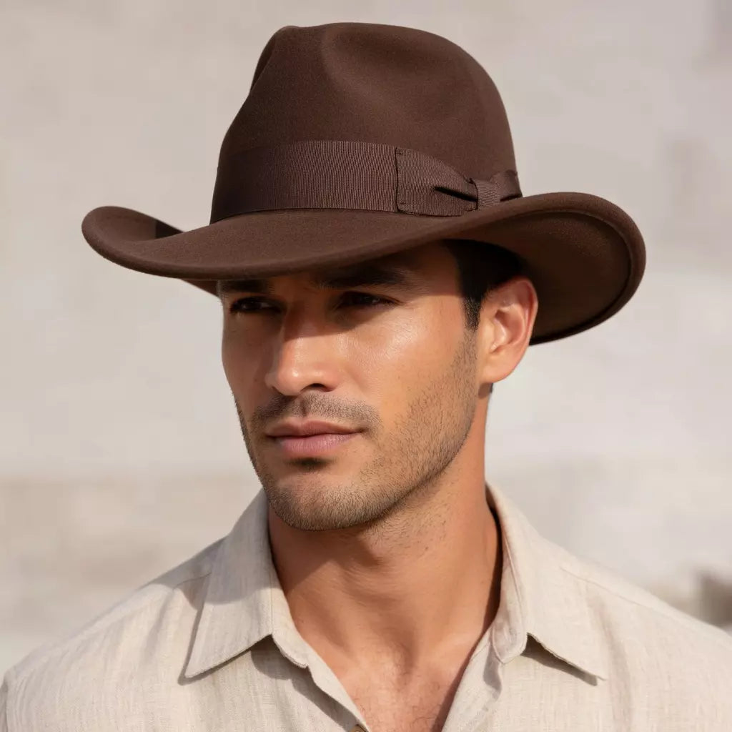 The Wyoming – Brown Wool Rancher Hat