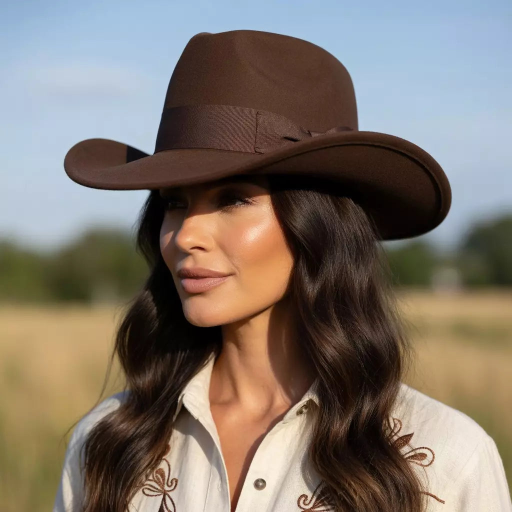 The Wyoming – Brown Wool Rancher Hat