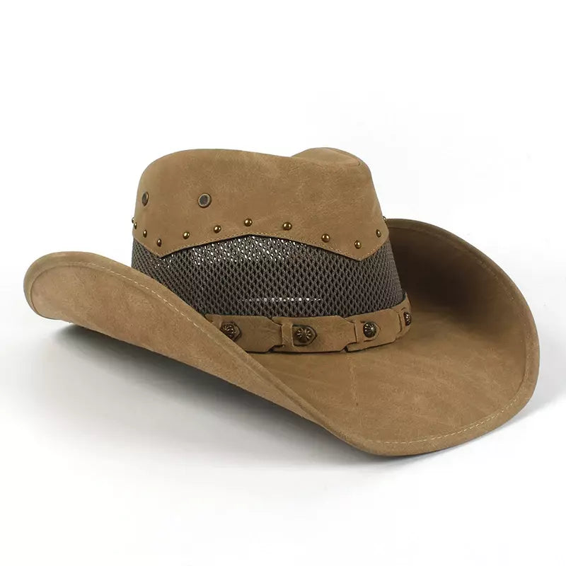 The Sonora – Mesh Crown Leather Cowboy Hat