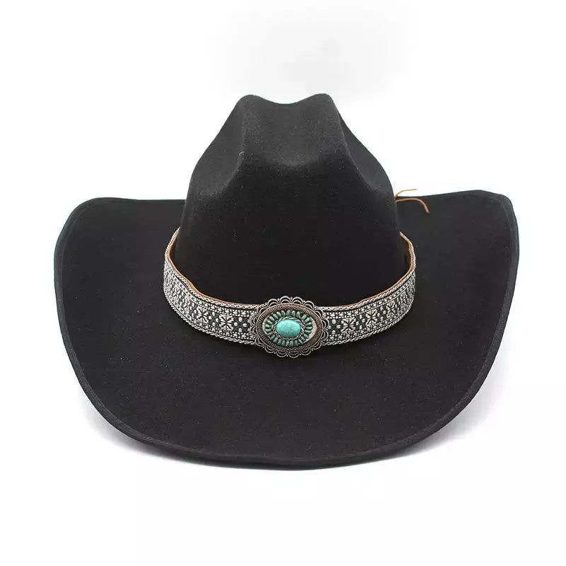 The Taos – Turquoise Accent Cowboy Hat