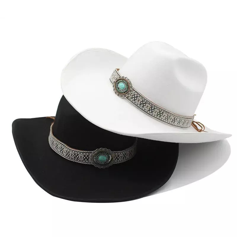 The Taos – Turquoise Accent Cowboy Hat