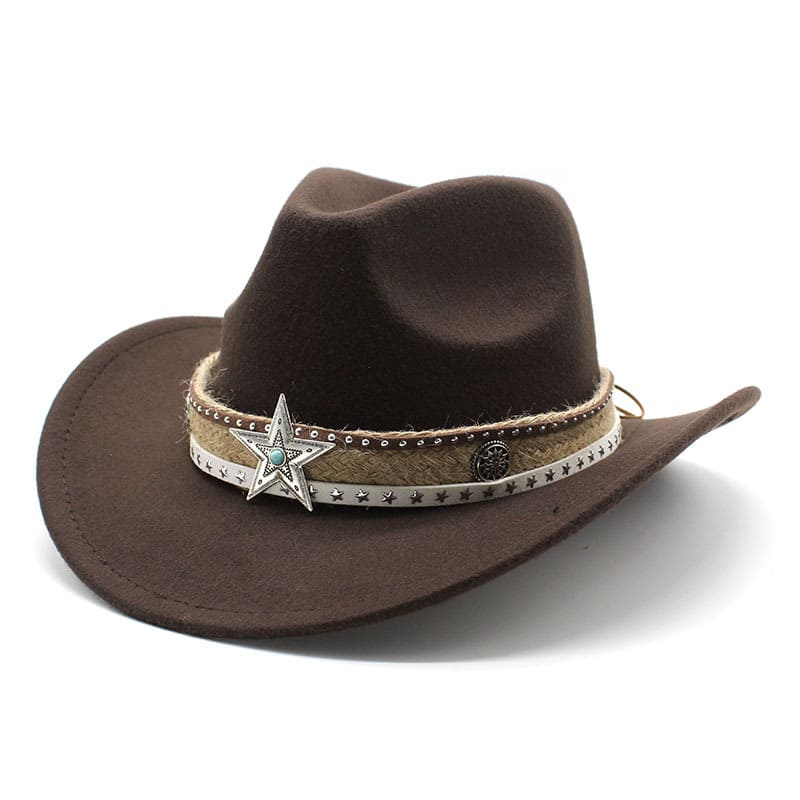The Nightfall – Star Band Wool Cowboy Hat