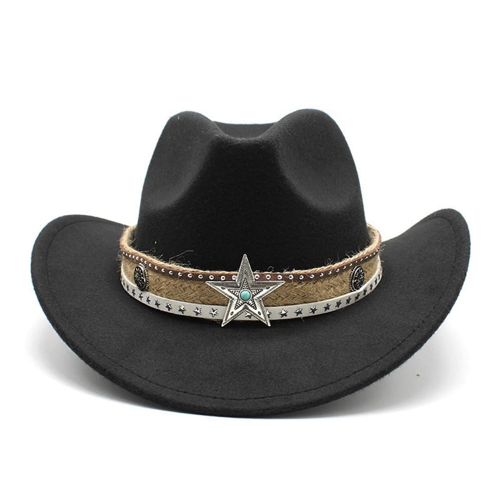 The Nightfall – Star Band Wool Cowboy Hat