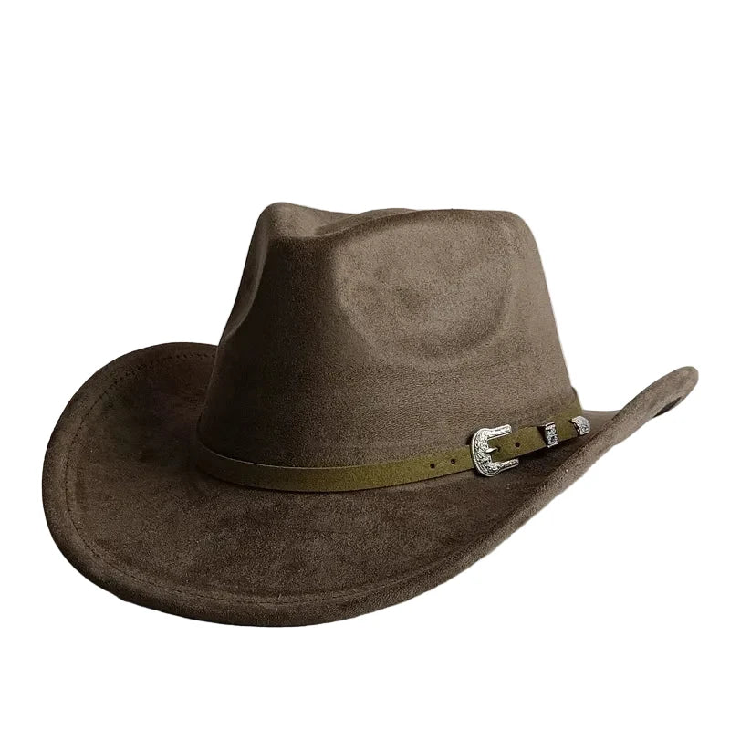 The Bismarck – Tan Suede Buckle Band Cowboy Hat