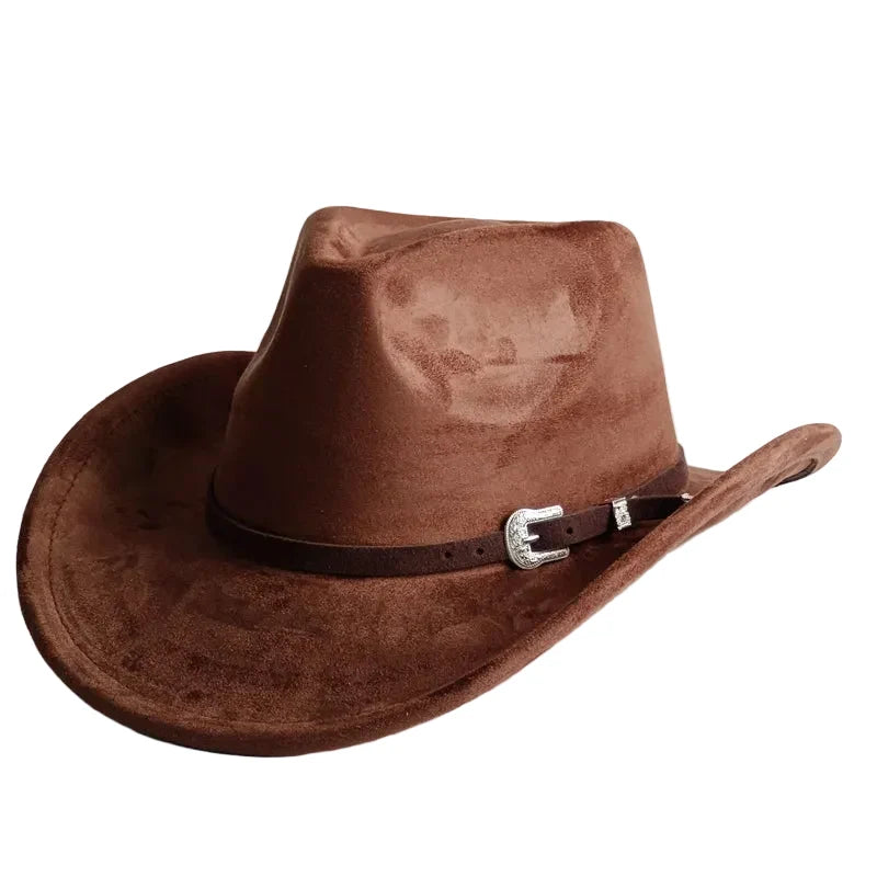The Bismarck – Tan Suede Buckle Band Cowboy Hat