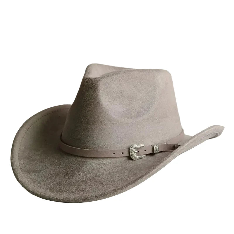 The Bismarck – Tan Suede Buckle Band Cowboy Hat