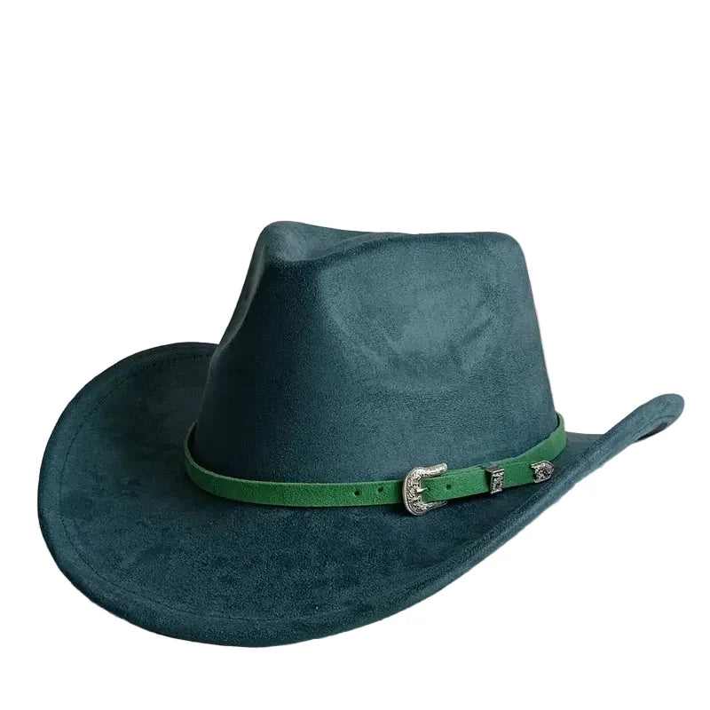The Bismarck – Tan Suede Buckle Band Cowboy Hat