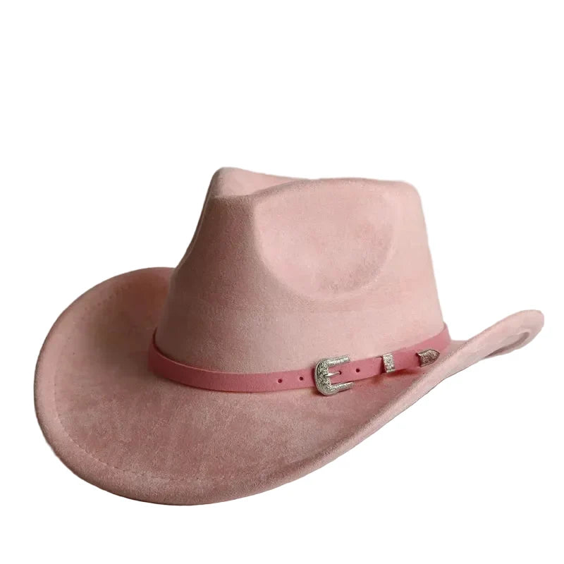 The Bismarck – Tan Suede Buckle Band Cowboy Hat