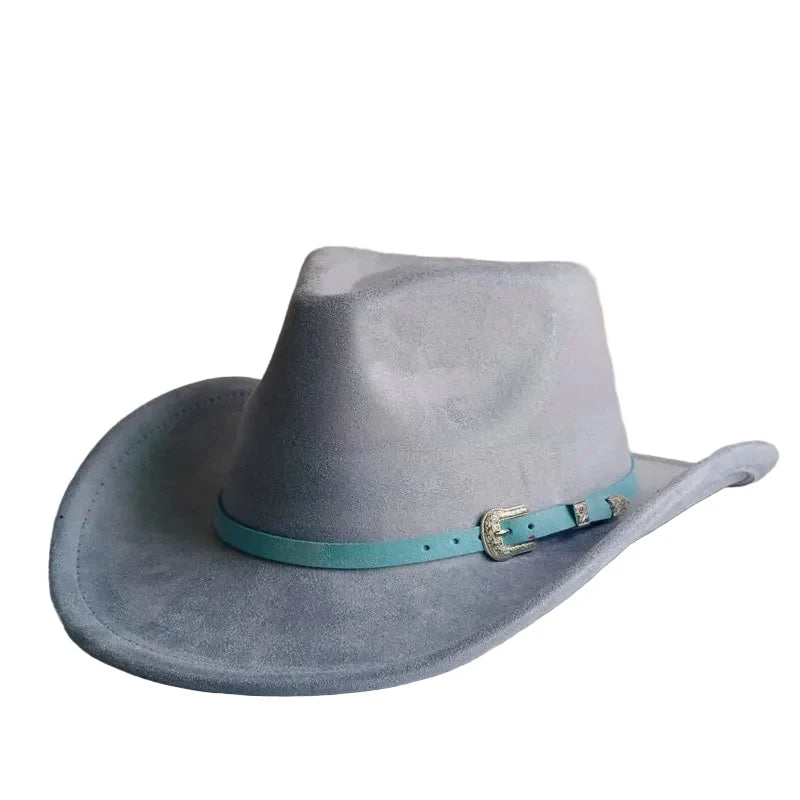 The Bismarck – Tan Suede Buckle Band Cowboy Hat