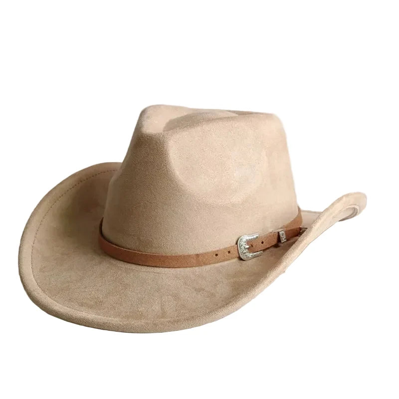 The Bismarck – Tan Suede Buckle Band Cowboy Hat