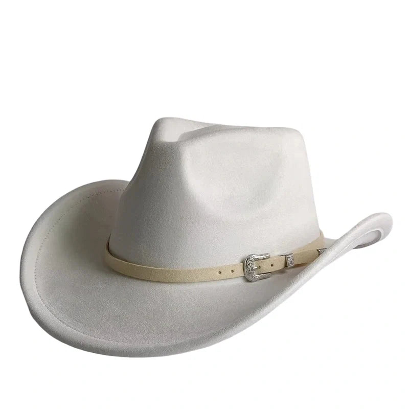 The Bismarck – Tan Suede Buckle Band Cowboy Hat
