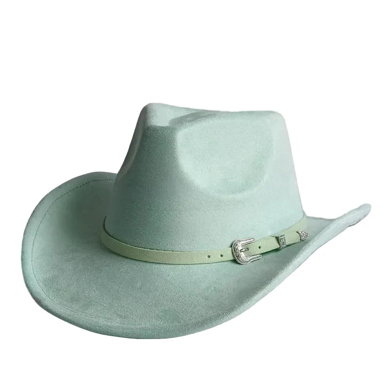 The Bismarck – Tan Suede Buckle Band Cowboy Hat