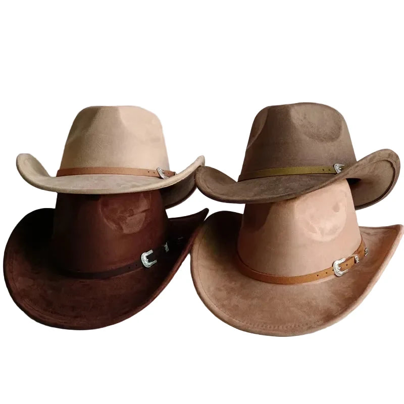 The Bismarck – Tan Suede Buckle Band Cowboy Hat