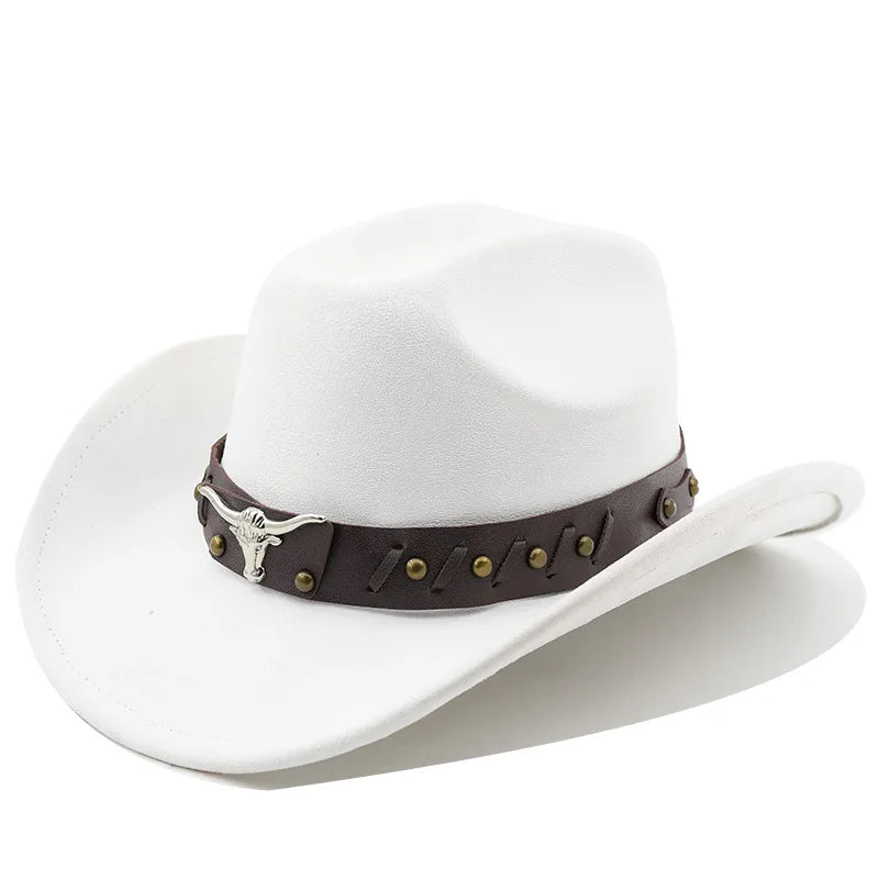 The Gunnison – Olive Suede Longhorn Cowboy Hat