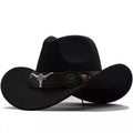 The Fort Worth – Black Wool Longhorn Cowboy Hat