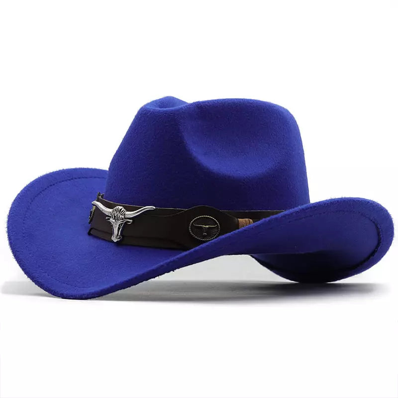 The Fort Worth – Black Wool Longhorn Cowboy Hat