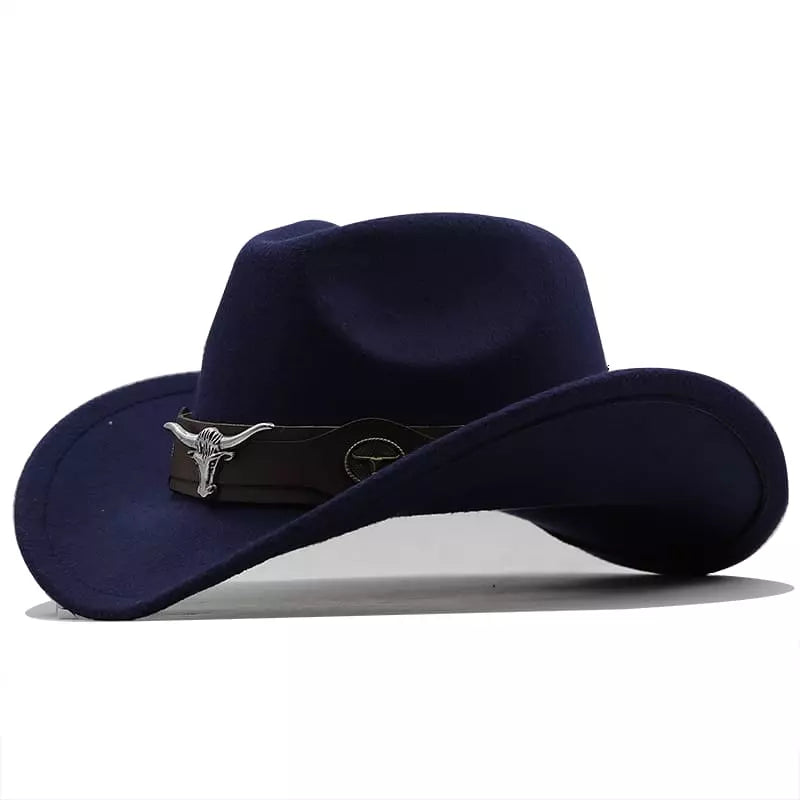 The Fort Worth – Black Wool Longhorn Cowboy Hat