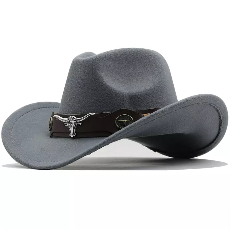 The Fort Worth – Black Wool Longhorn Cowboy Hat