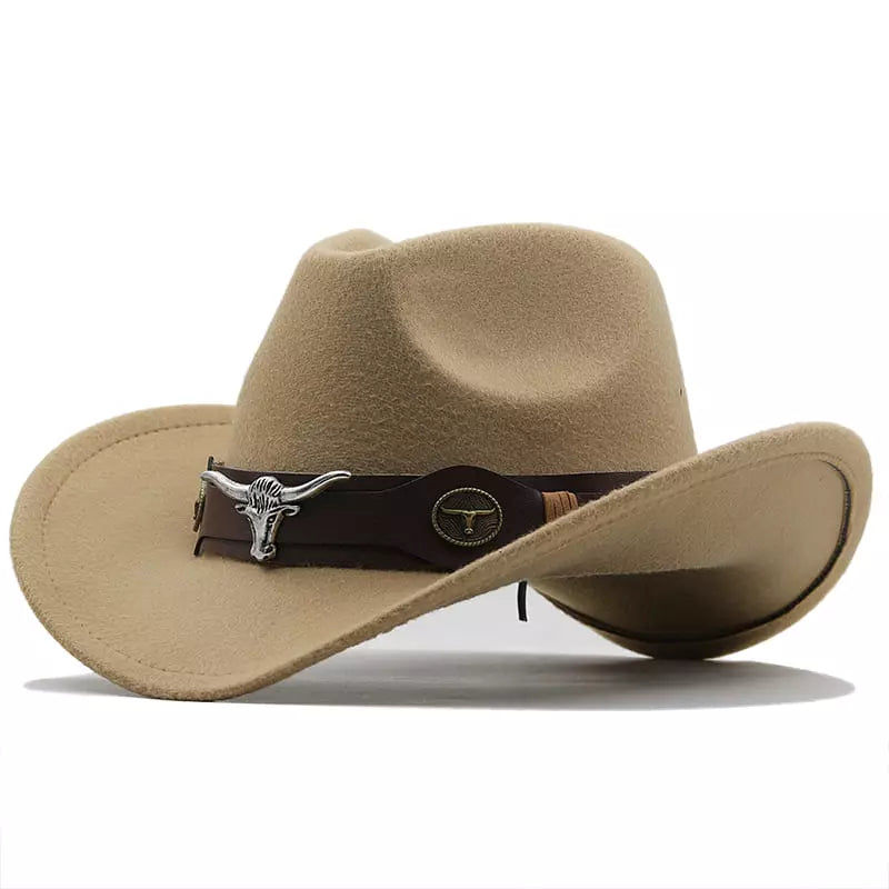The Fort Worth – Black Wool Longhorn Cowboy Hat