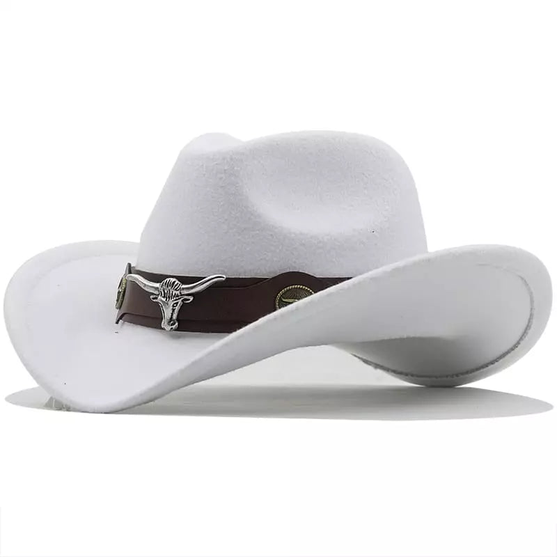 The Fort Worth – Black Wool Longhorn Cowboy Hat