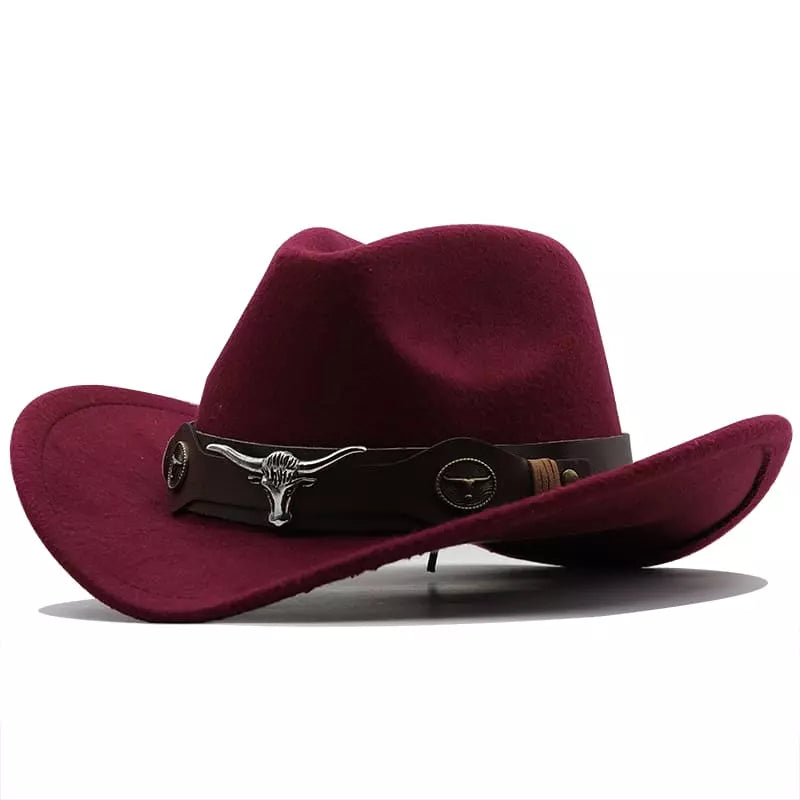 The Fort Worth – Black Wool Longhorn Cowboy Hat