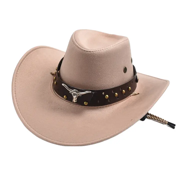 The Bandera – Studded Band Suede Cowboy Hat