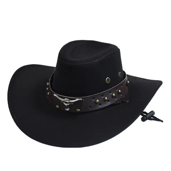 The Bandera – Studded Band Suede Cowboy Hat
