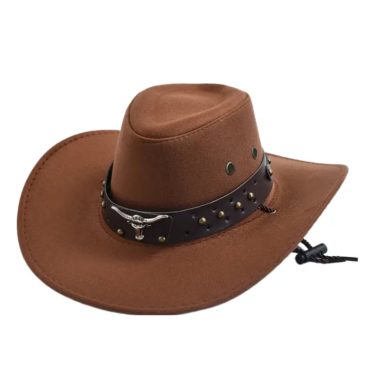 The Bandera – Studded Band Suede Cowboy Hat