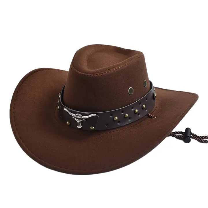 The Bandera – Studded Band Suede Cowboy Hat