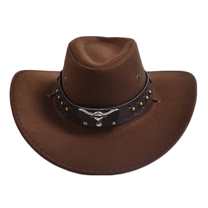 The Bandera – Studded Band Suede Cowboy Hat