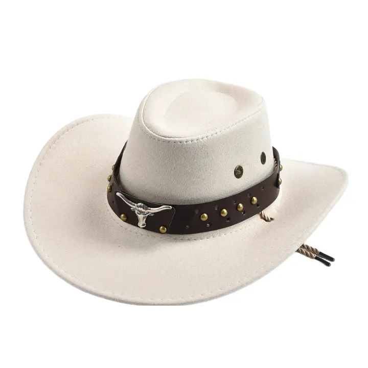 The Bandera – Studded Band Suede Cowboy Hat