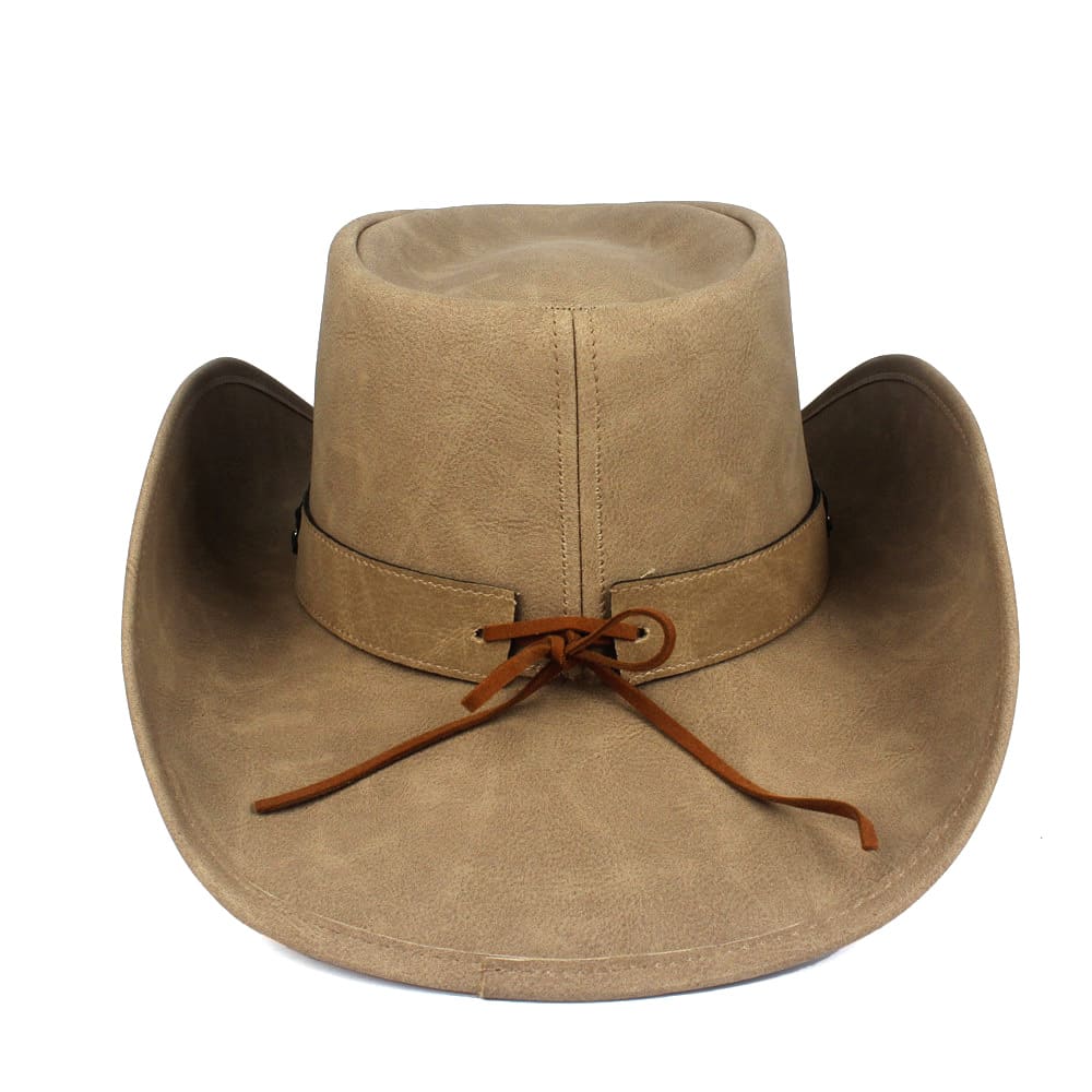 The Sheridan – Tan Leather Cowboy Hat