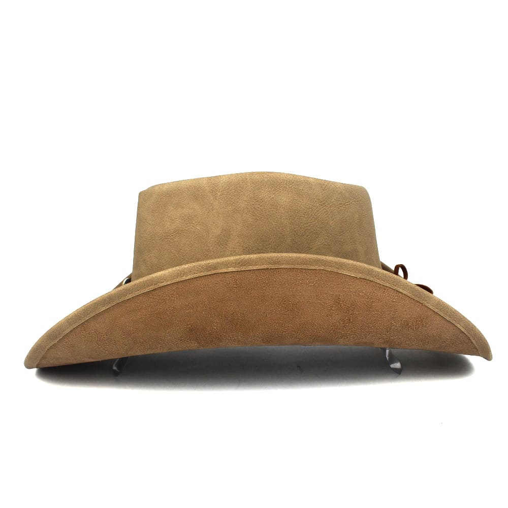 The Sheridan – Tan Leather Cowboy Hat