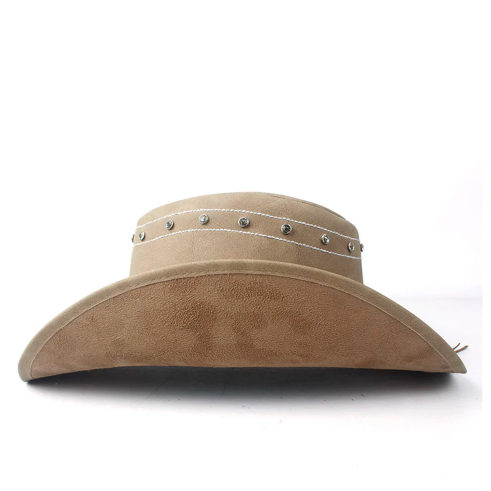 The Sedona – Beaded Band Leather Cowboy Hat
