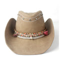 The Sedona – Beaded Band Leather Cowboy Hat