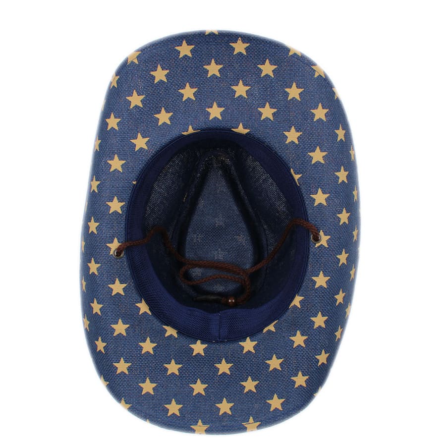 The Liberty – Vintage American Flag Straw Cowboy Hat