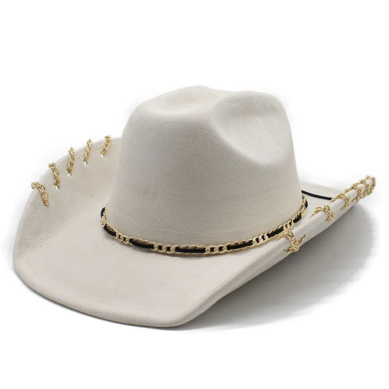 The Reno – Chain-Trim Cowboy Hat