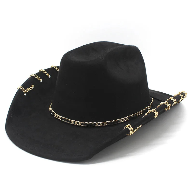 The Reno – Chain-Trim Cowboy Hat
