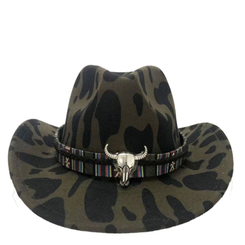 The Abilene – Tan Cow Print Cowboy Hat