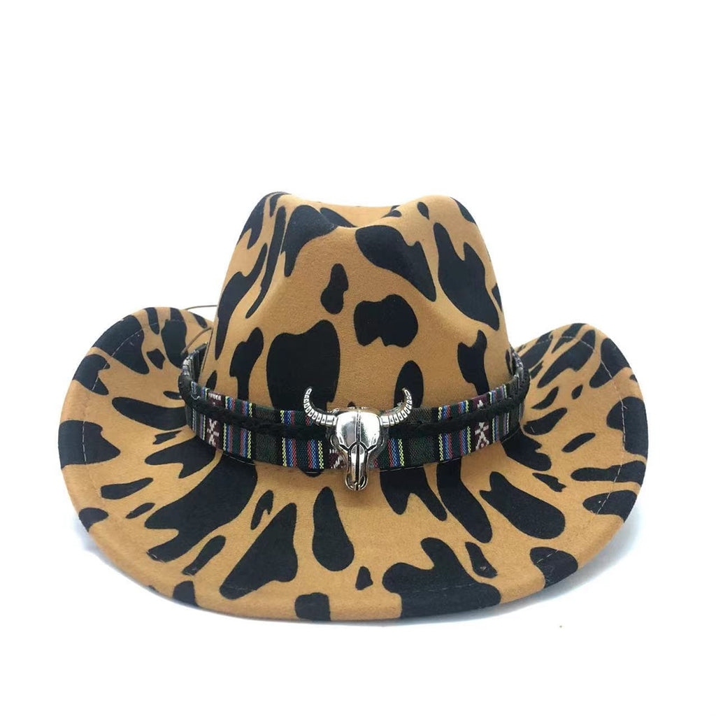 The Abilene – Tan Cow Print Cowboy Hat