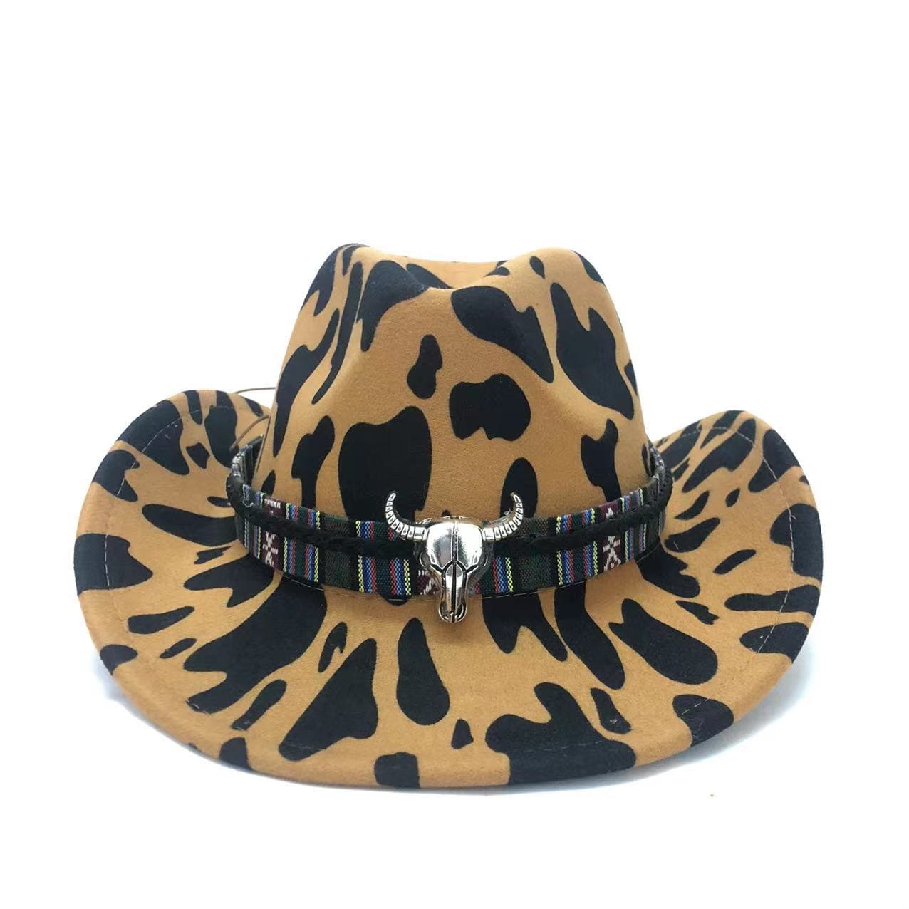 The Abilene – Tan Cow Print Cowboy Hat